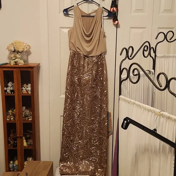 calvin klein long sequin dress Calvin Klein Sequin Dresses for Women